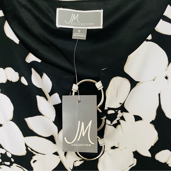 JM Collection dress. Size S. Formal dress. Color block dress Office wear MIDI - Picture 4 of 9